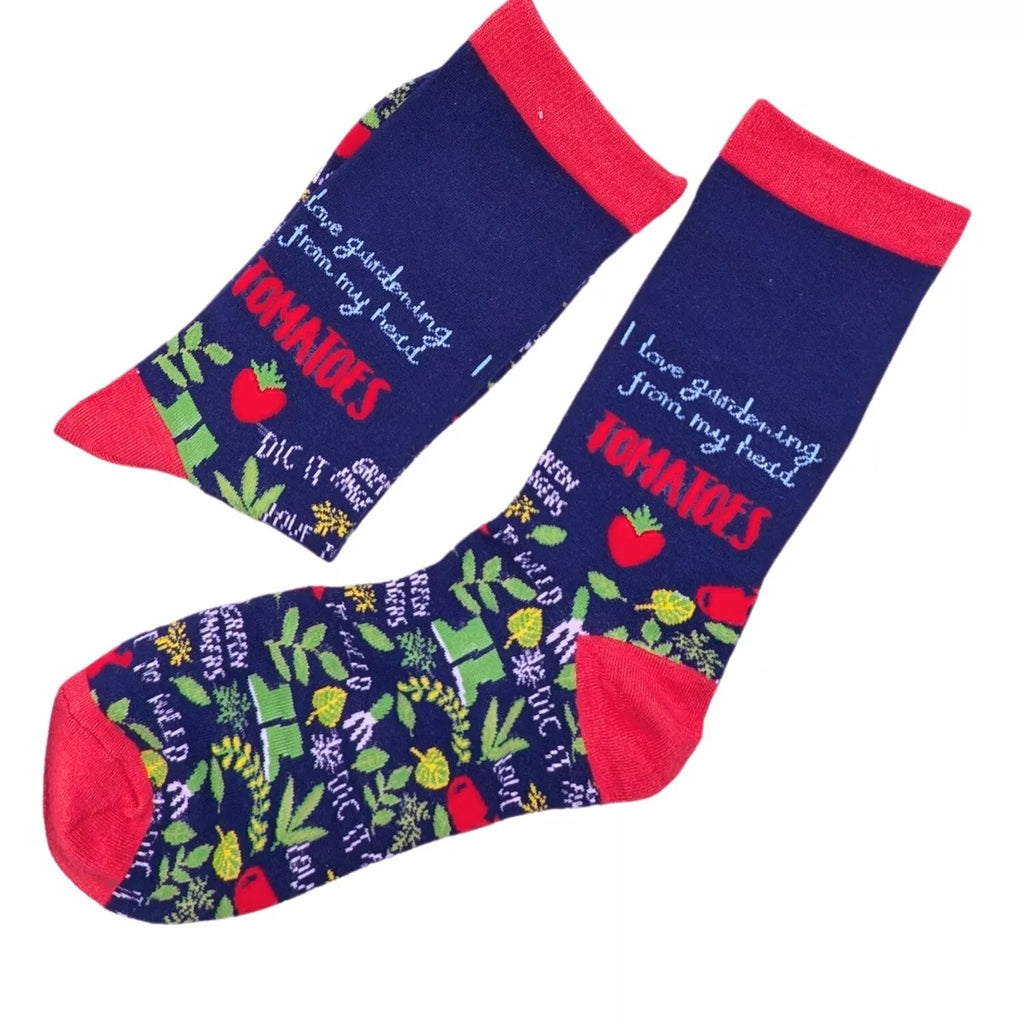 Bamboo socks “I love gardening” UK 4-7, soft and stylish for gardening fans