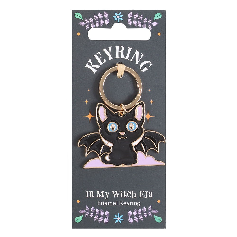 In My Witch Era Bat/Cat Enamel & Metal Keyring