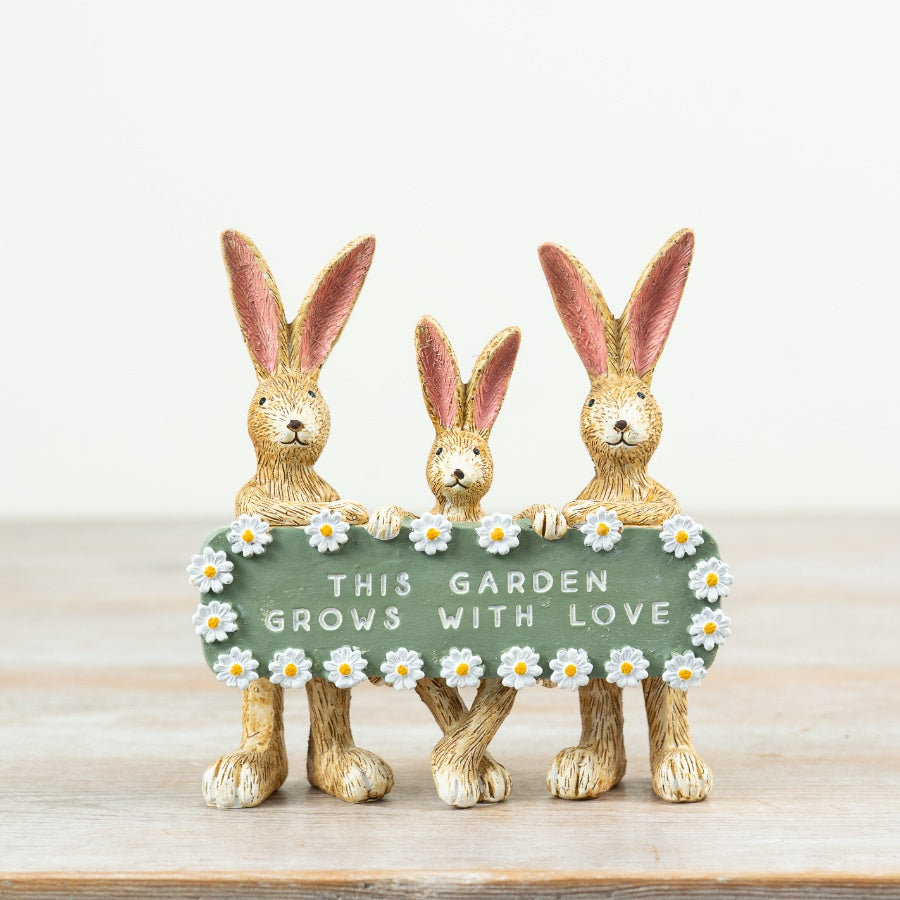 Jasper rabbit family figurine, a heartwarming decorative piece celebrating togetherness
