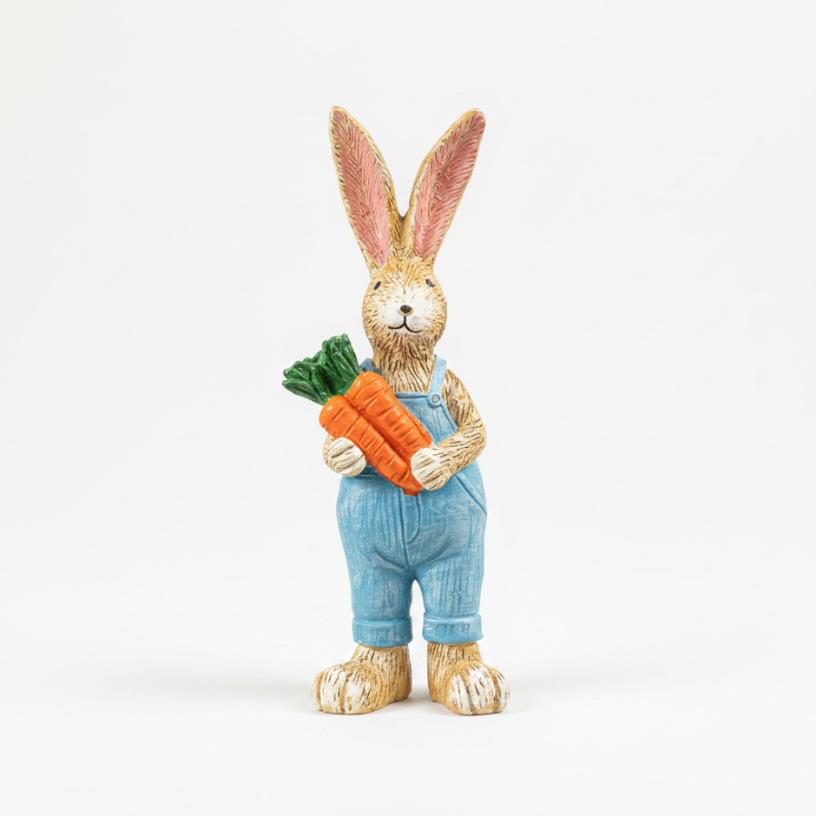 Jasper Rabbit Ornament Holding A Bunch Of Carrots