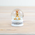 Jasper rabbit mini snow globe, a charming collectible with whimsical detail