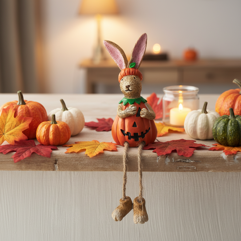 Jasper Rabbit Shelf Sitter - Autumn Shelf