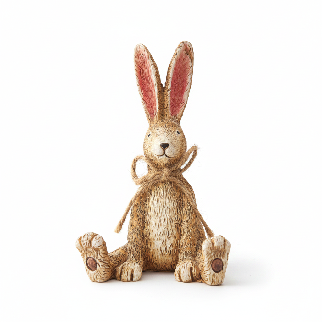 Jasper Rabbit Sitting Figurine - detail