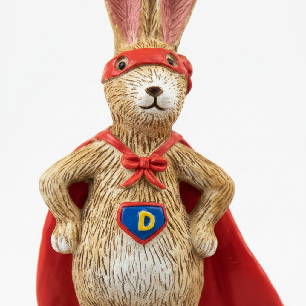 Jasper Rabbit Super Daddy Figurine - detail