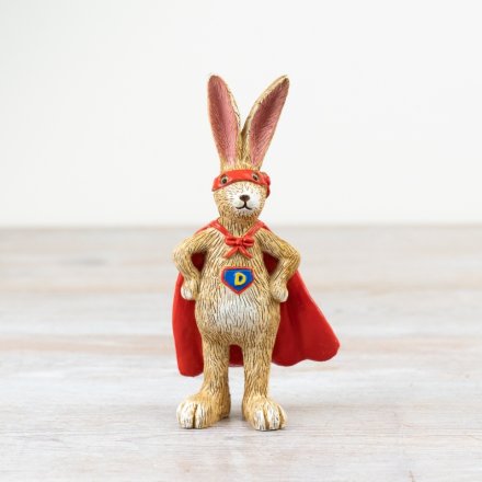 Jasper rabbit super daddy figurine, a playful and charming gift idea for dads