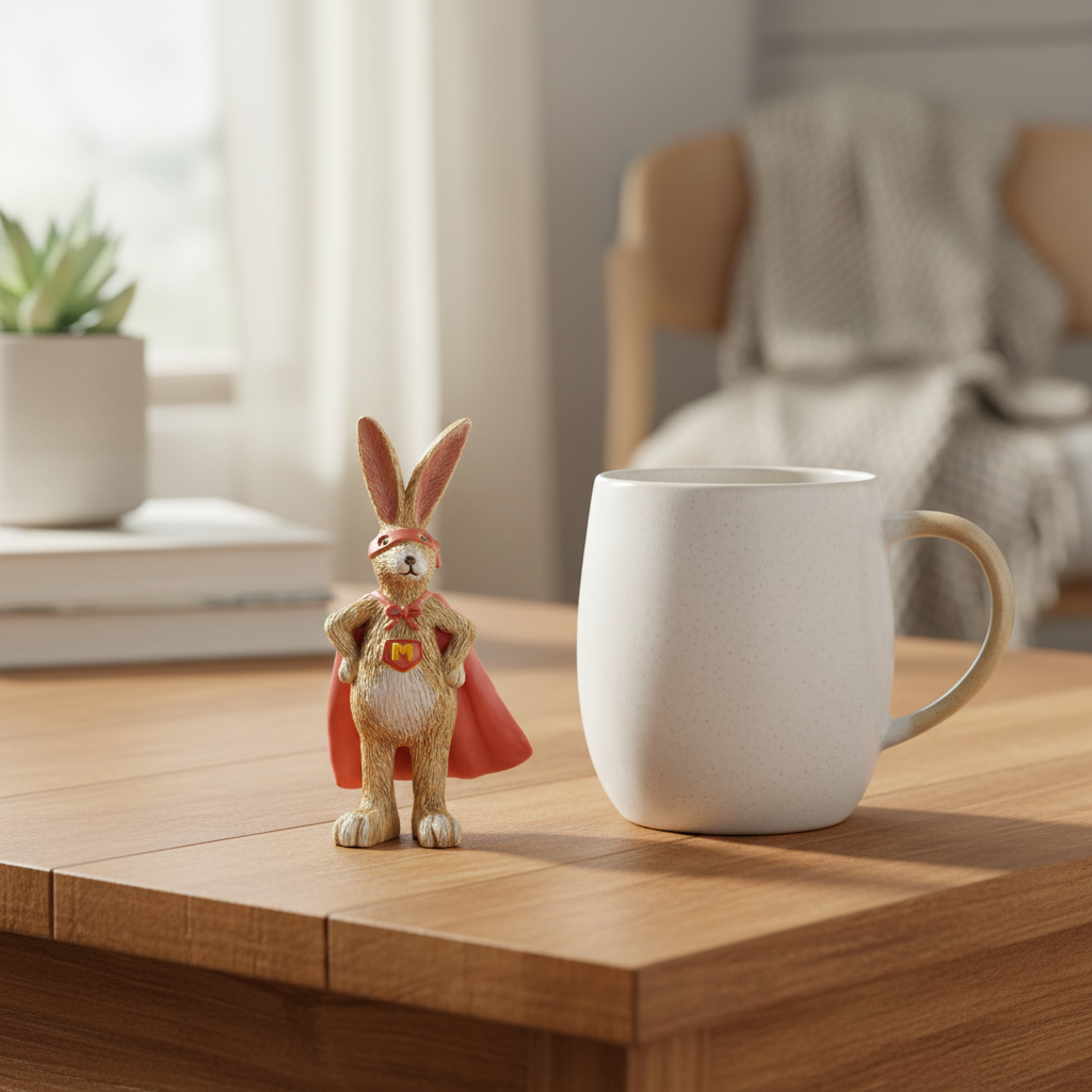 Jasper Rabbit Super Mummy Figurine - lifestyle