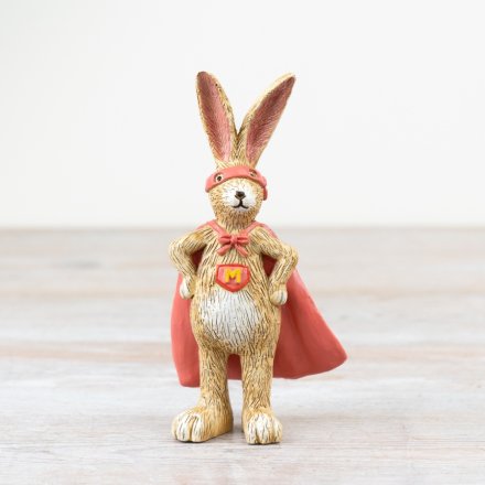 Jasper rabbit super mummy figurine, a fun and thoughtful gift for mums