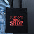 Just One More Shop Polycotton Tote Bag Stranger Things Inspired