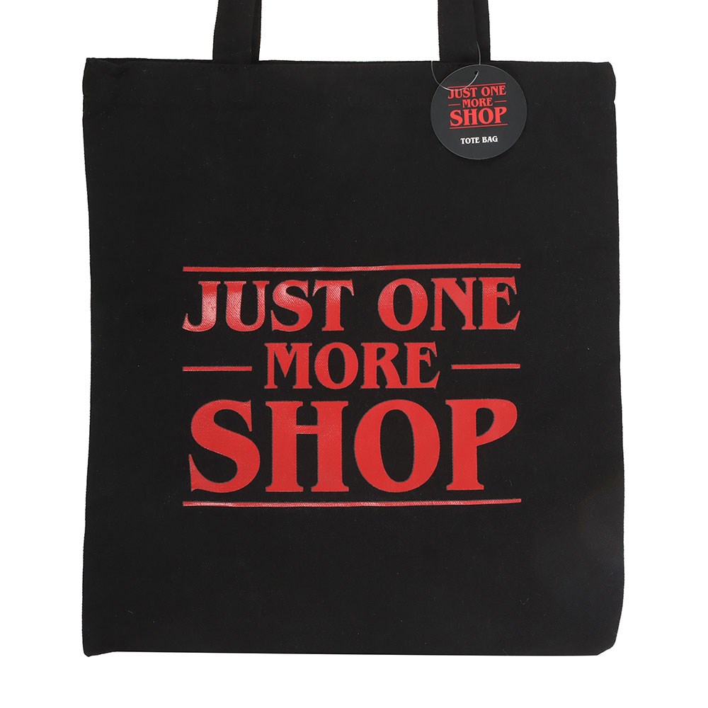 Just One More Shop Polycotton Tote Bag Stranger Things Inspired