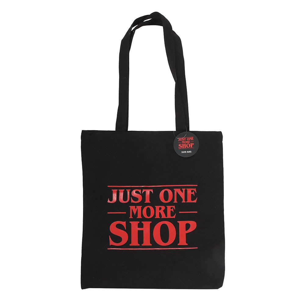 Just One More Shop Polycotton Tote Bag Stranger Things Inspired