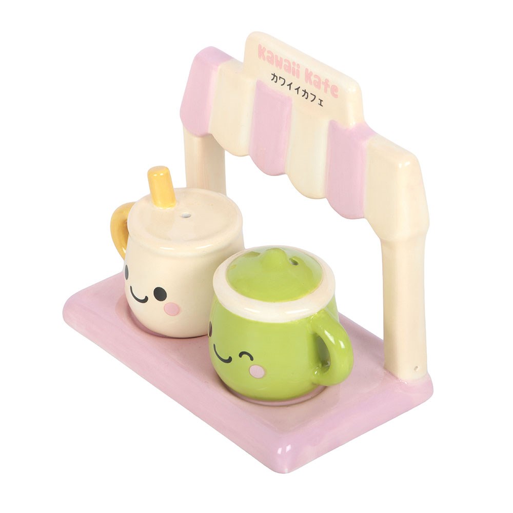 Kawaii Latte Ceramic Salt & Pepper Pots