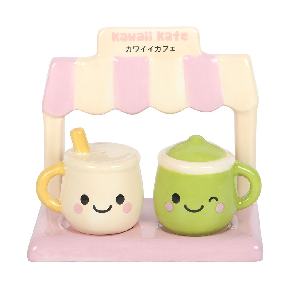 Kawaii Latte Ceramic Salt & Pepper Pots