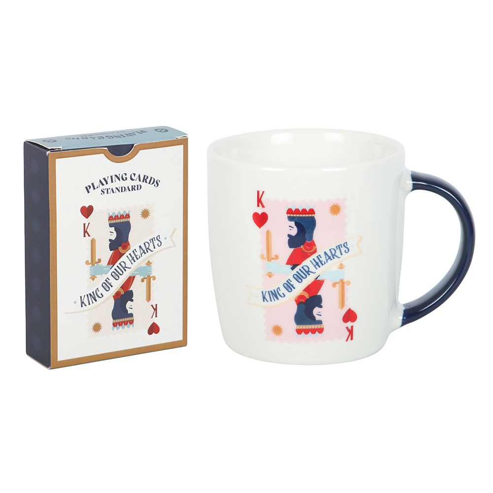 King Of Our Hearts Mug & Playing Cards Set