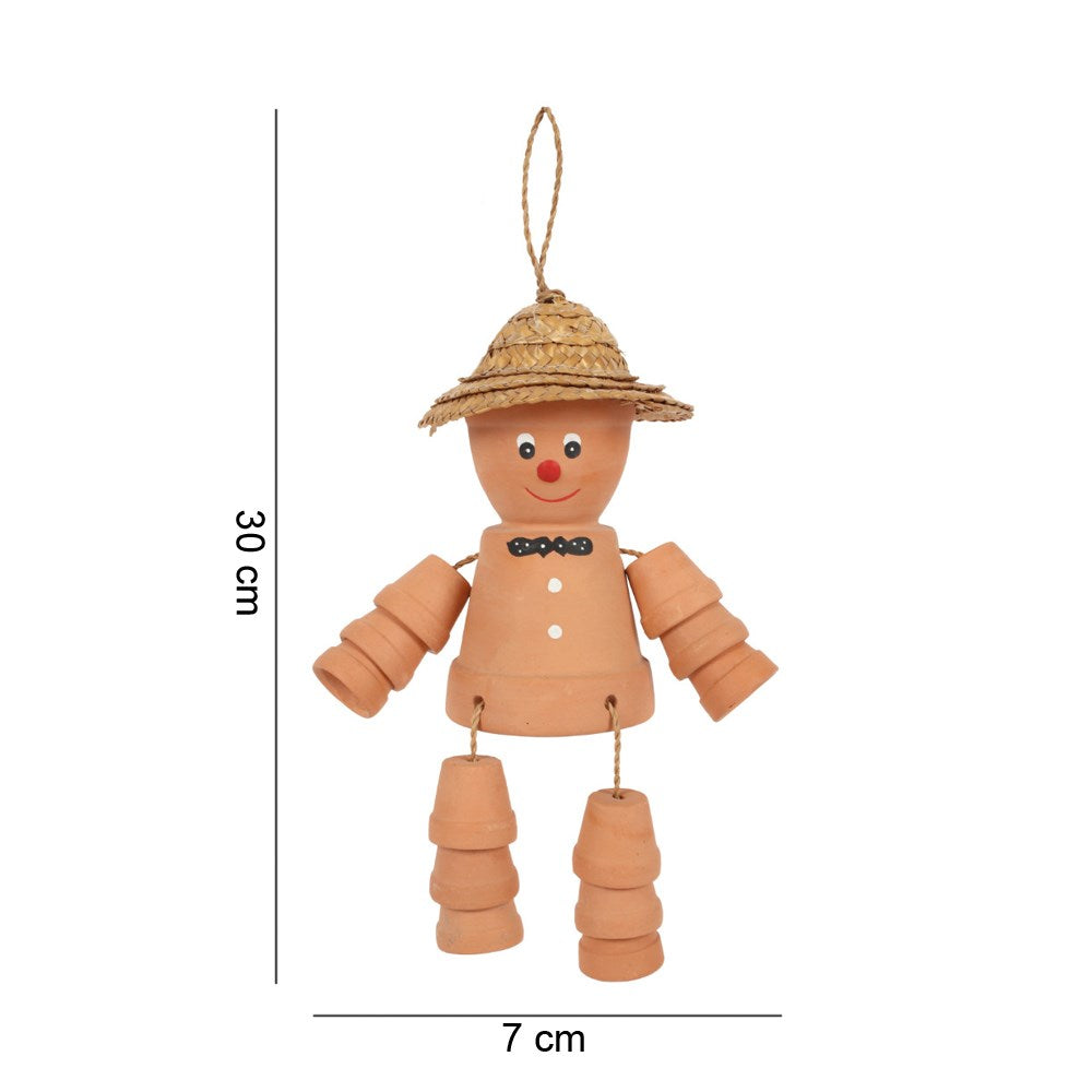 Large Terracotta Plant Pot Man