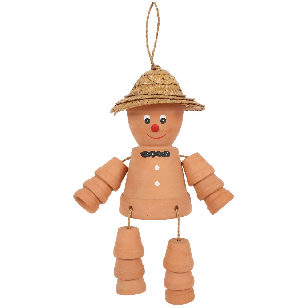 Large Terracotta Plant Pot Man