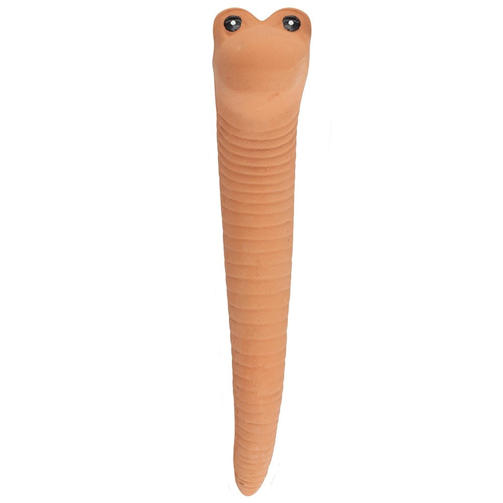 Large Willy The Worm Terracotta Water Sensor