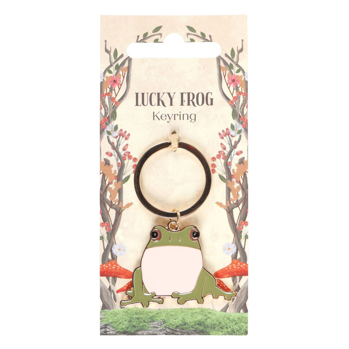 Lucky Frog Metal & Enamel Keyring