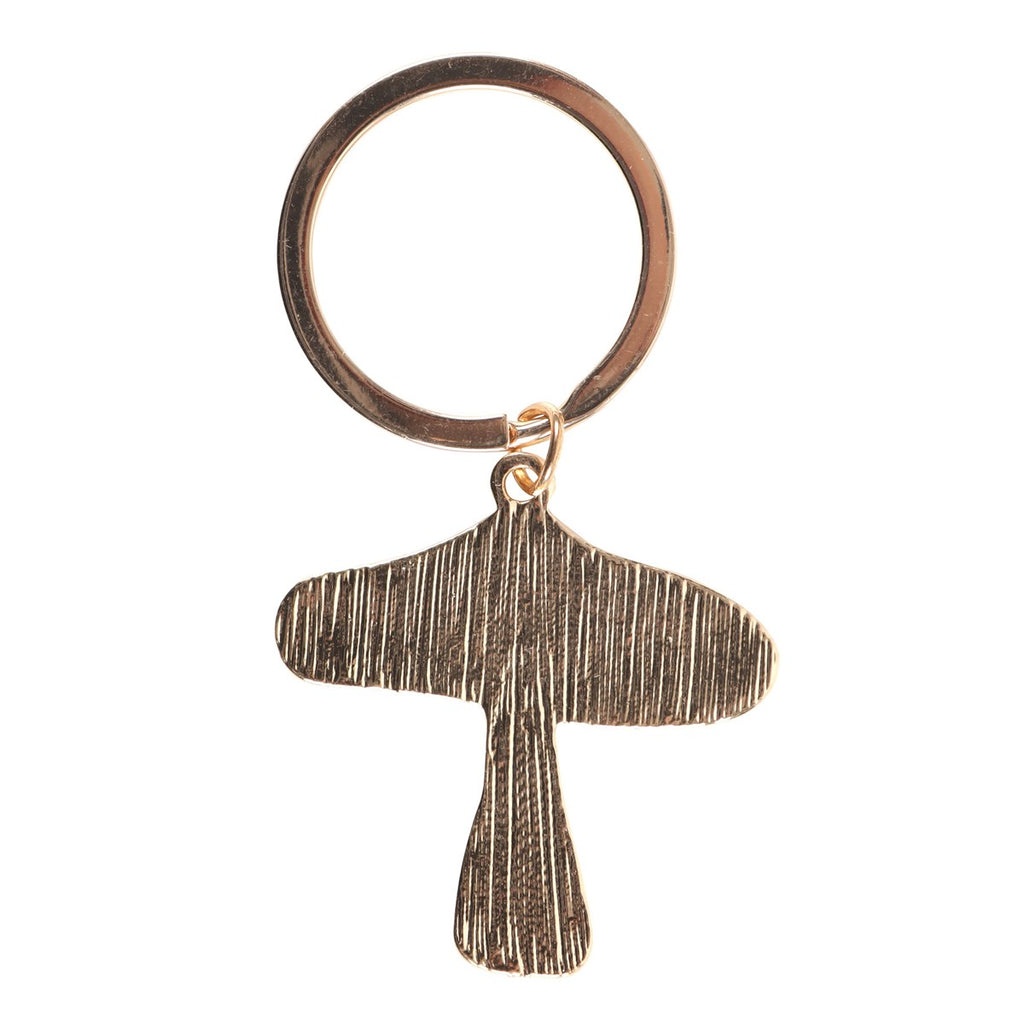 Lucky Toadstool Metal & Enamel Keyring