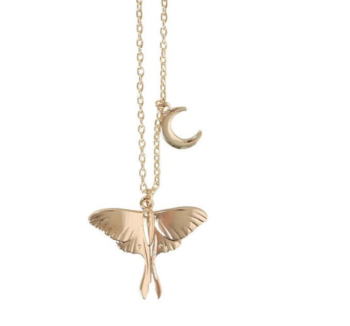 Luna Moth Necklace & Greeting Card