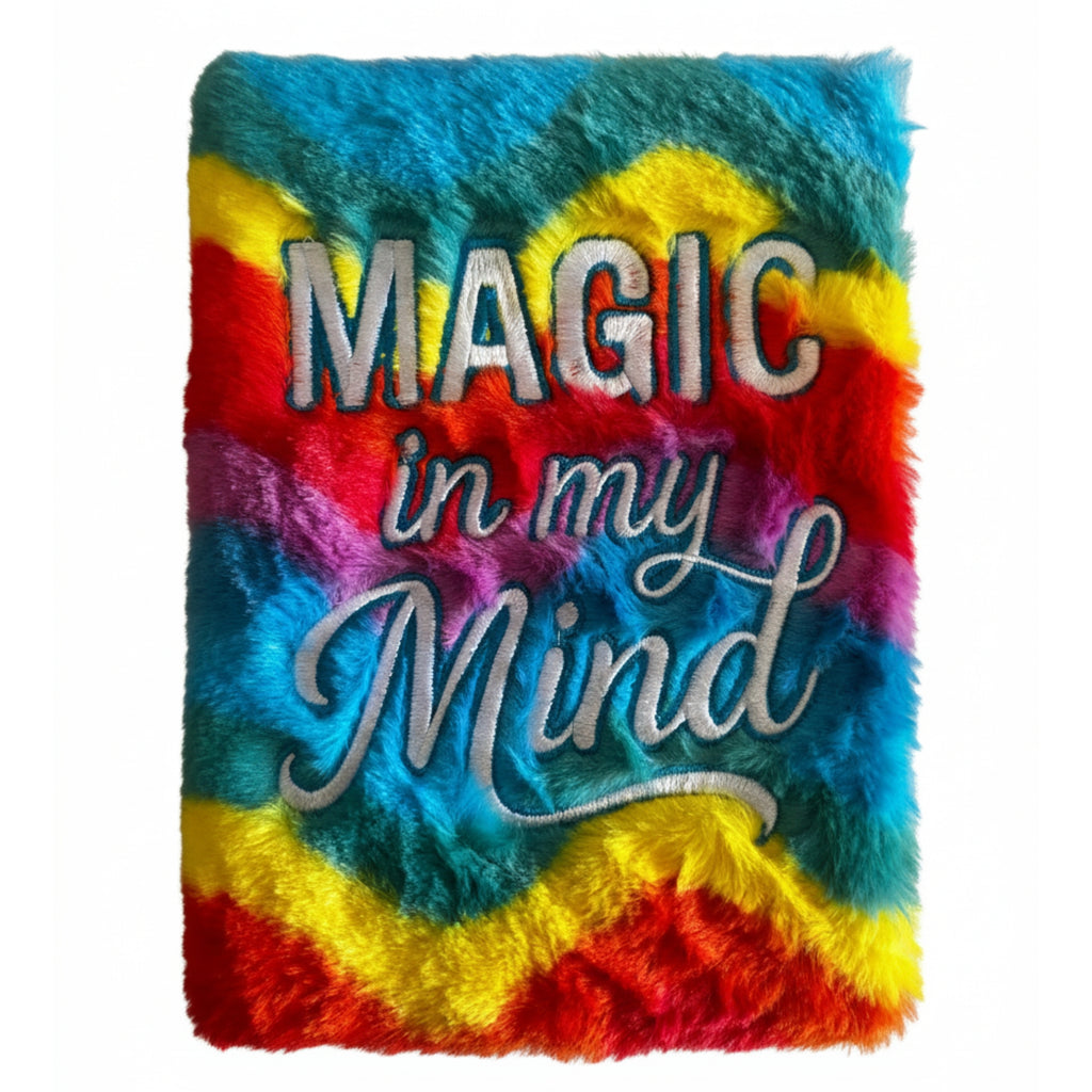 Magic In My Mind Rainbow Fluffy Journal Notebook
