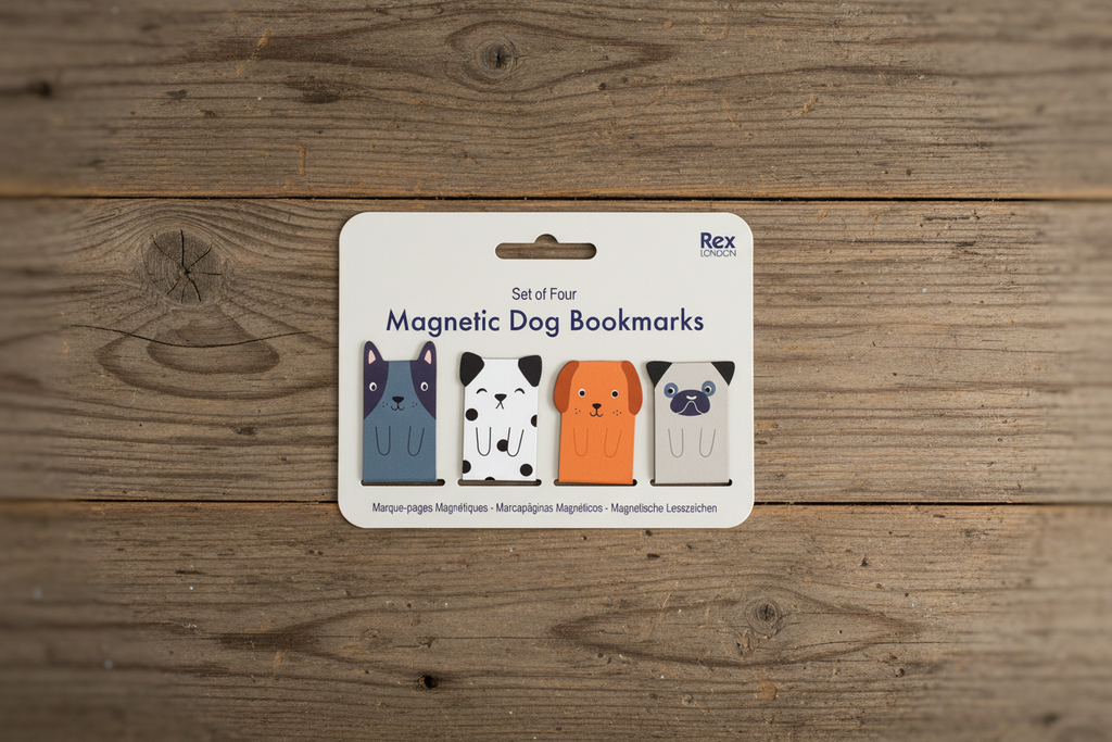 Magnetic Dog Bookmarks - Flat Lay