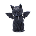 Malpuss winged occult cat figurine, gothic style decorative piece