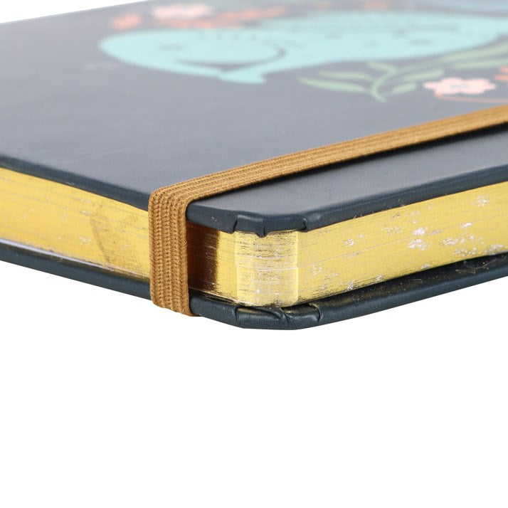 Midnight Hare Lined A5 Hardback Notebook