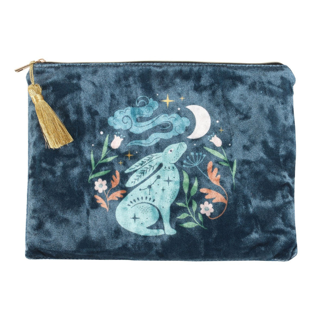 Midnight Hare Velvet Feel Makeup Storage Bag