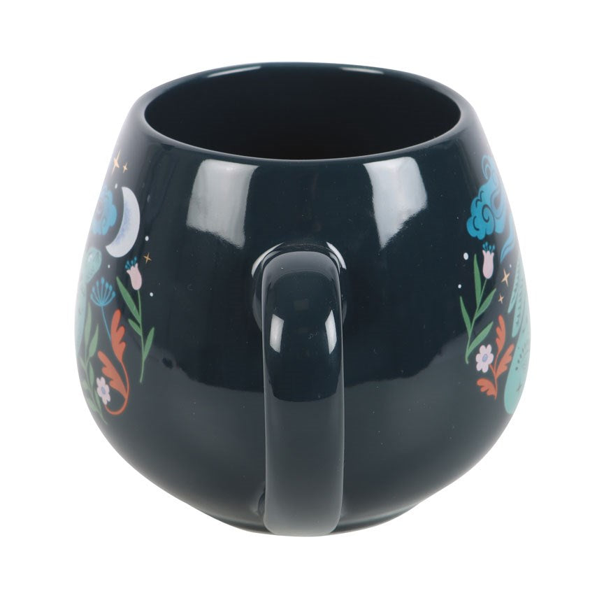 Midnight Hare Rounded Ceramic Mug