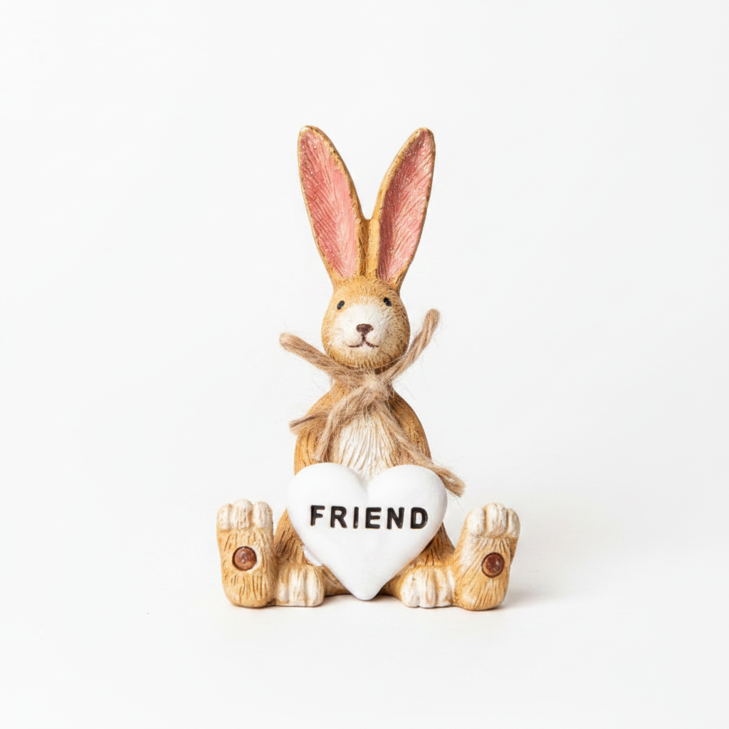 Mini Jasper Rabbit Friend Figurine - detail v2