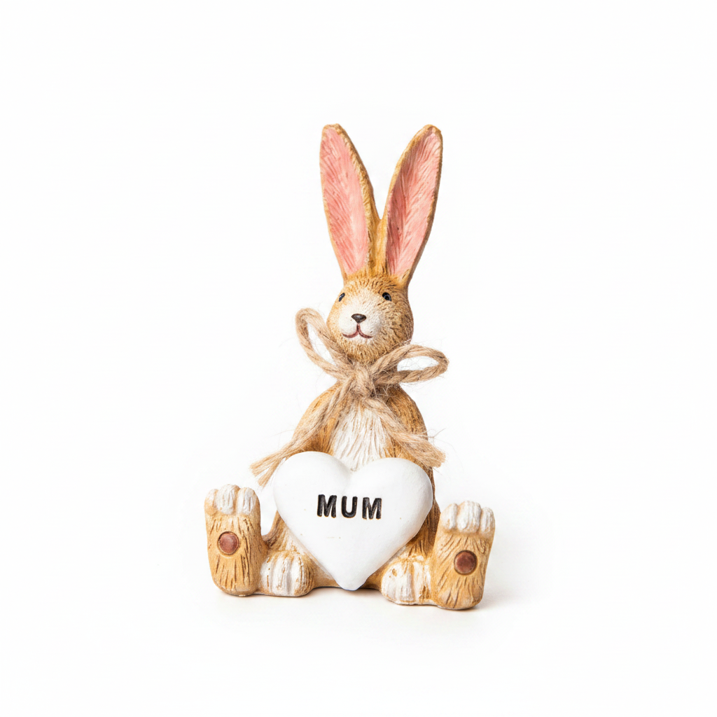 Mini Jasper Rabbit Mum Figurine - detail
