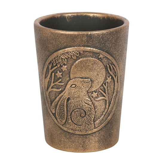 Moon Gazing Hare Bronze Terracotta Planter