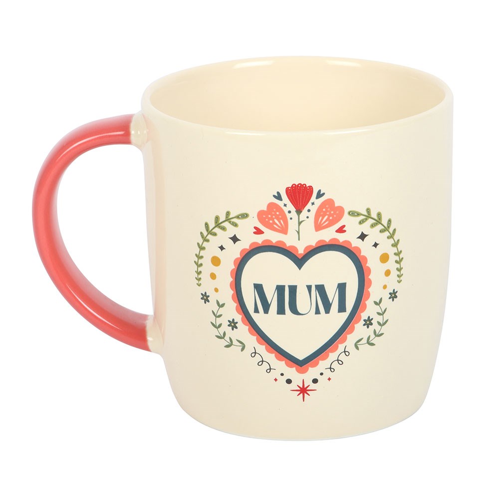 Mum Folk Art Ceramic Mug