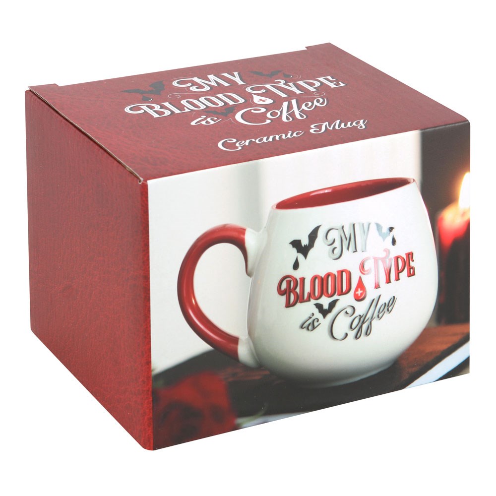 My Blood Type Is Coffee Rounded Mug