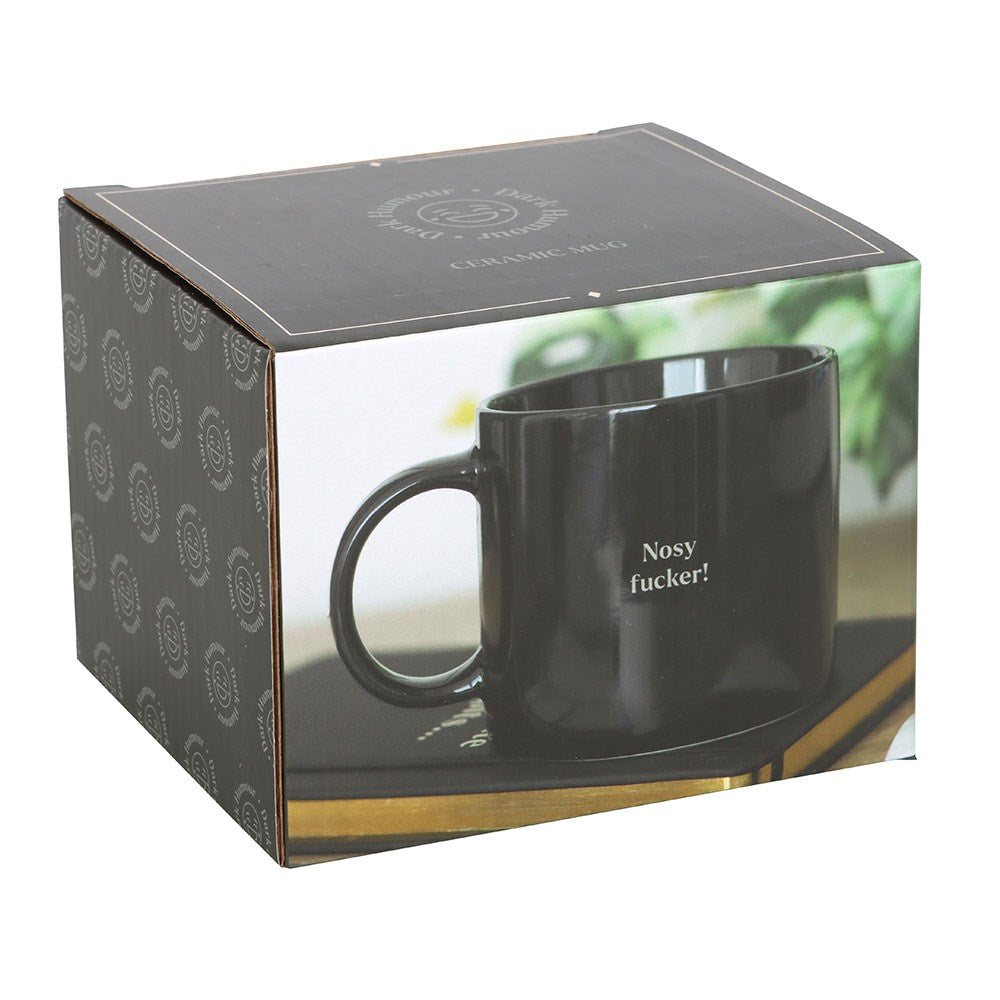 Nosy F*cker Sweary Ceramic Mug