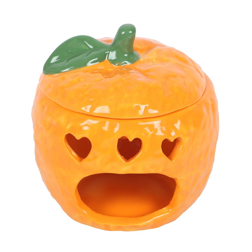 Orange Fruit Shaped Ceramic Oil Burner & Wax Warmer
