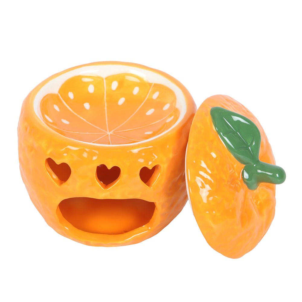 Orange Fruit Shaped Ceramic Oil Burner & Wax Warmer
