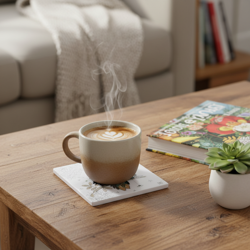 Otto The Owl Coaster - Coffee Table Lifestyle