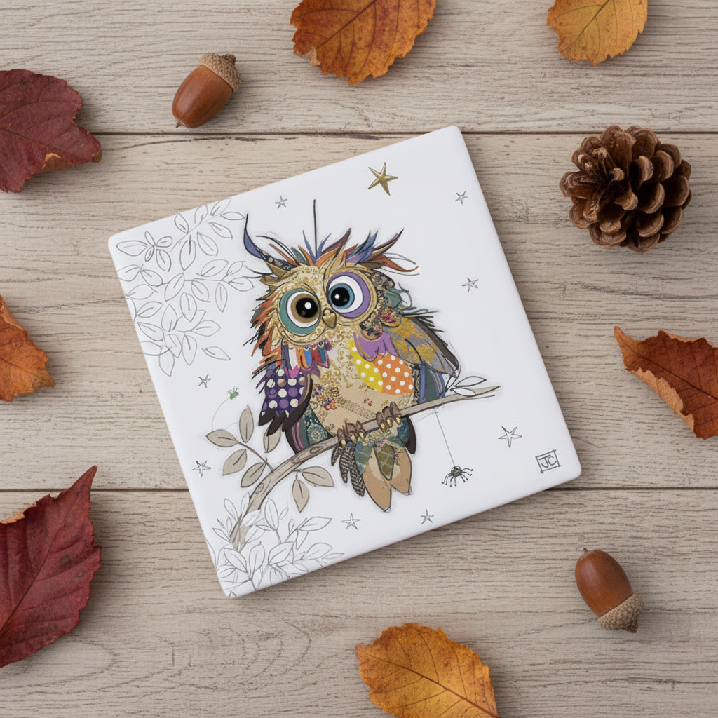Otto The Owl Coaster - Nature Flat Lay