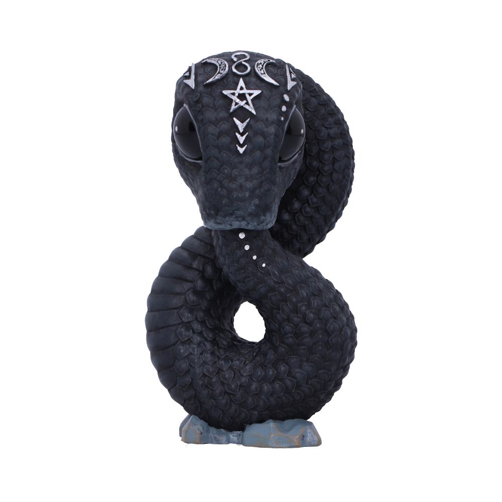 Ouroboros occult snake figurine 9.6cm, symbolic and detailed ornament