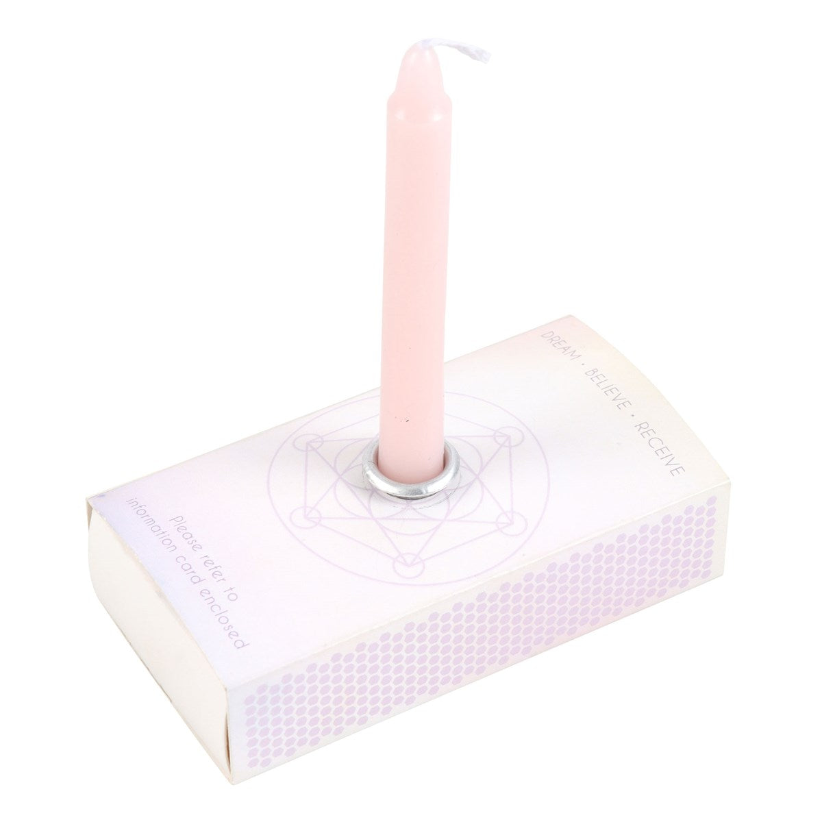 Pack Of 3 Manifestation Candles With Holder