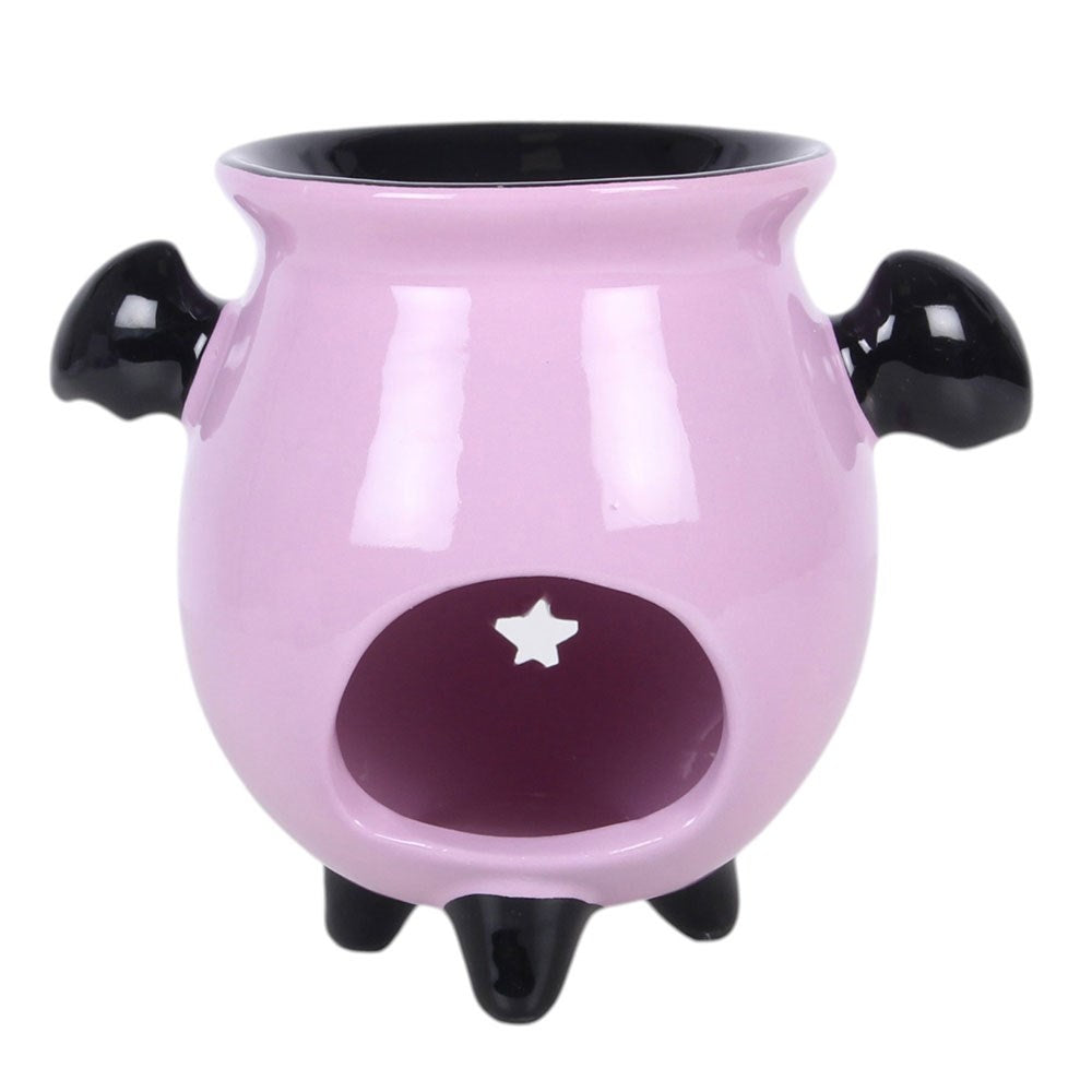 Pastel Bat Ceramic Cauldron Oil Burner & Wax Warmer