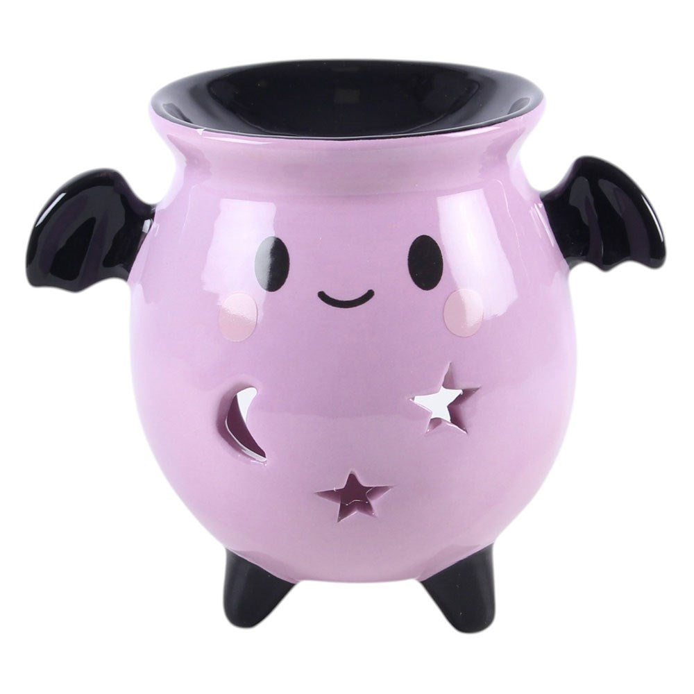 Pastel Bat Ceramic Cauldron Oil Burner & Wax Warmer
