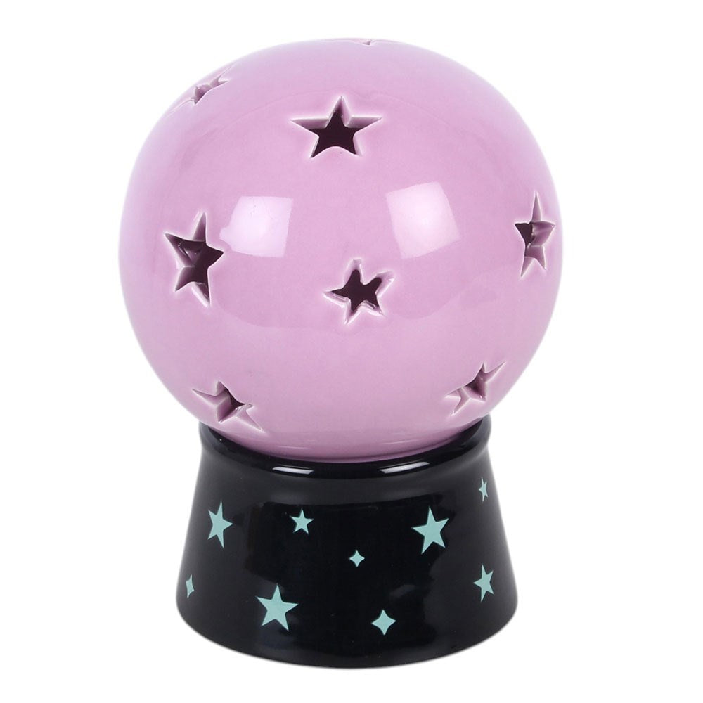 Pastel Crystal Ball Ceramic Tealight Holder & Incense Cone Burner