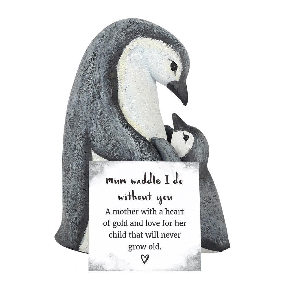 Penguin Parent And Child Embrace Ornament
