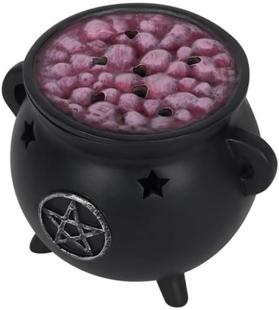 Pentagram Cauldron Shaped Incense Cone Holder