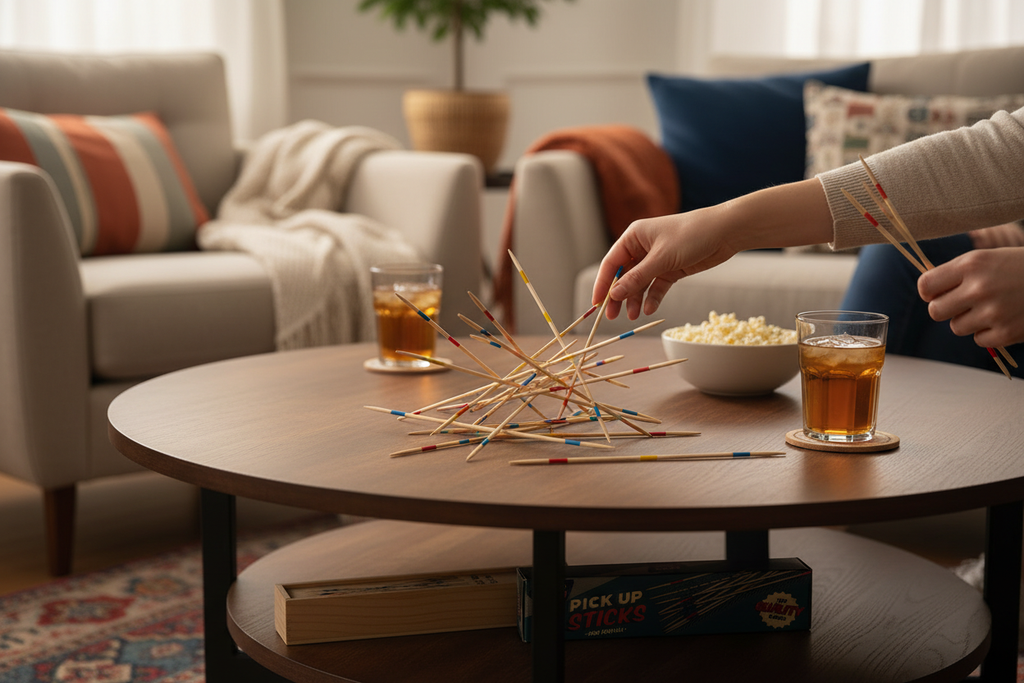 Pick Up Sticks on Coffee Table