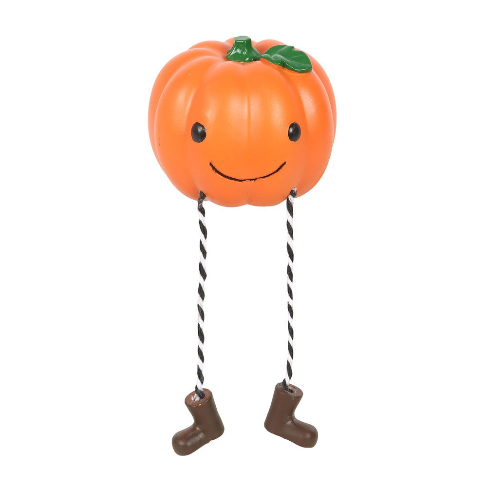 Smiley Pumpkin Halloween Shelf Sitter Decoration