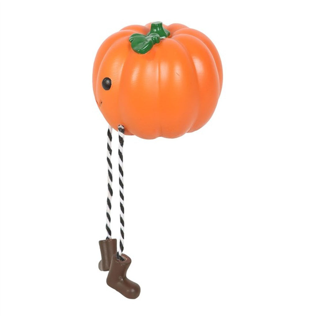 Smiley Pumpkin Halloween Shelf Sitter Decoration