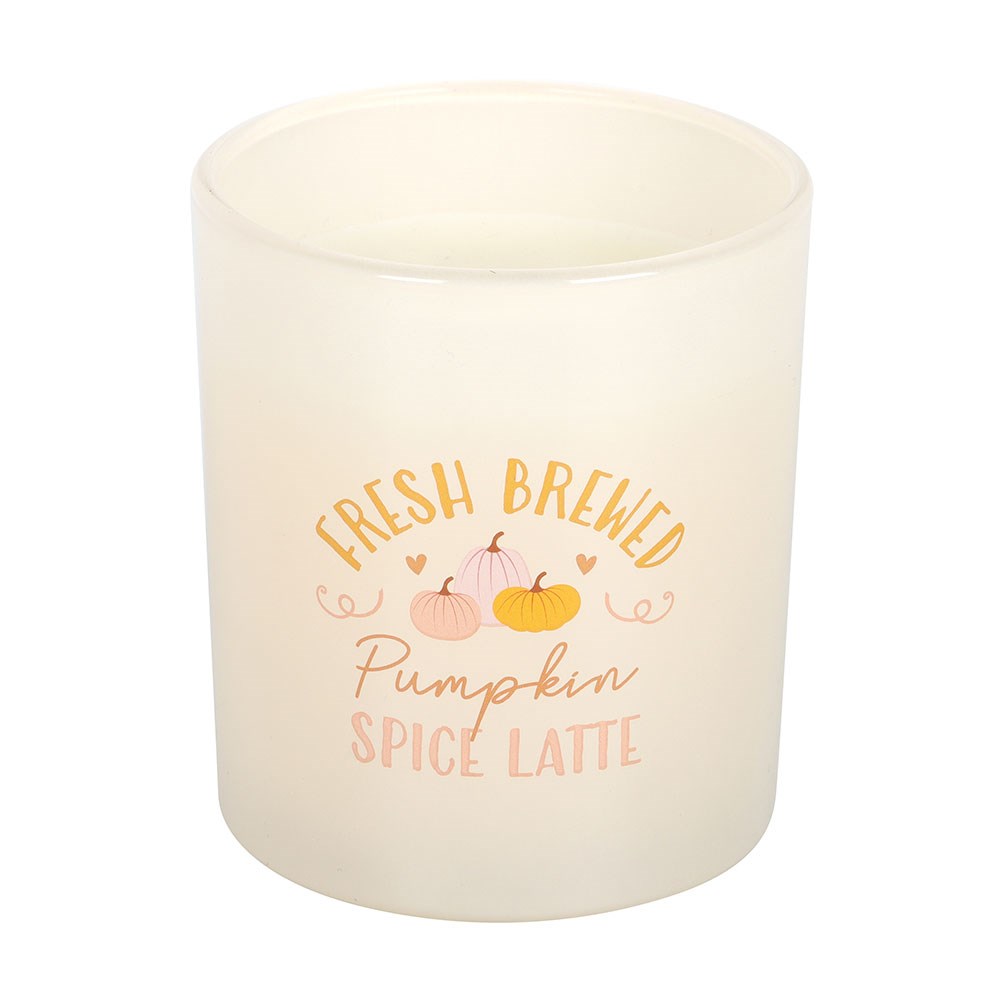 Fresh Brewed Pumpkin Spice Latte Scented Glass Candle